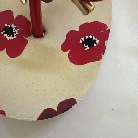 Kate Spade Nova Flip Flops Floral Print Thong Sandals Womens 7 Beachy Boho CLEAN - Picture 9 of 10